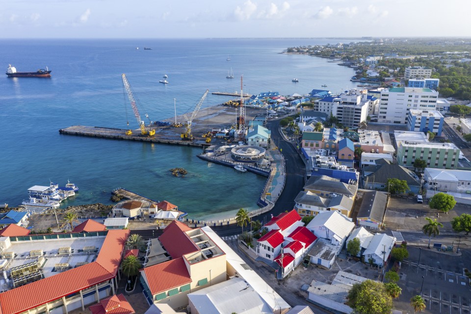 Aerial view of George Town