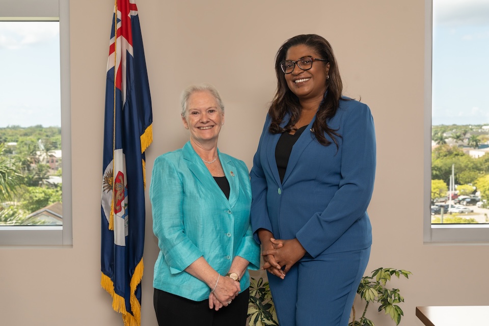 HE The Governor Jane Owen with Deputy Governor Designate Gloria McField-Nixon