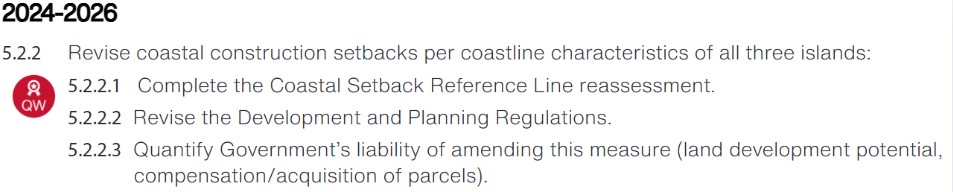 Quick wins for a Robust Economy as part of the Climate Change Policy of the Cayman Islands